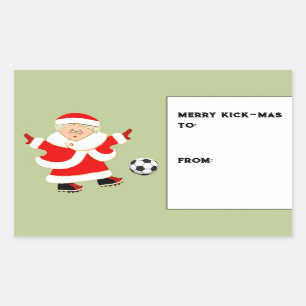 Women's Soccer Christmas Holiday Gift Tags