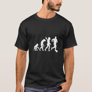 Womens Soccer Player Evolution Funny V Neck T-Shirt