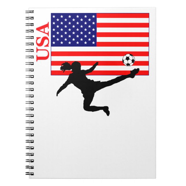 Women's Soccer USA Notebook (Front)