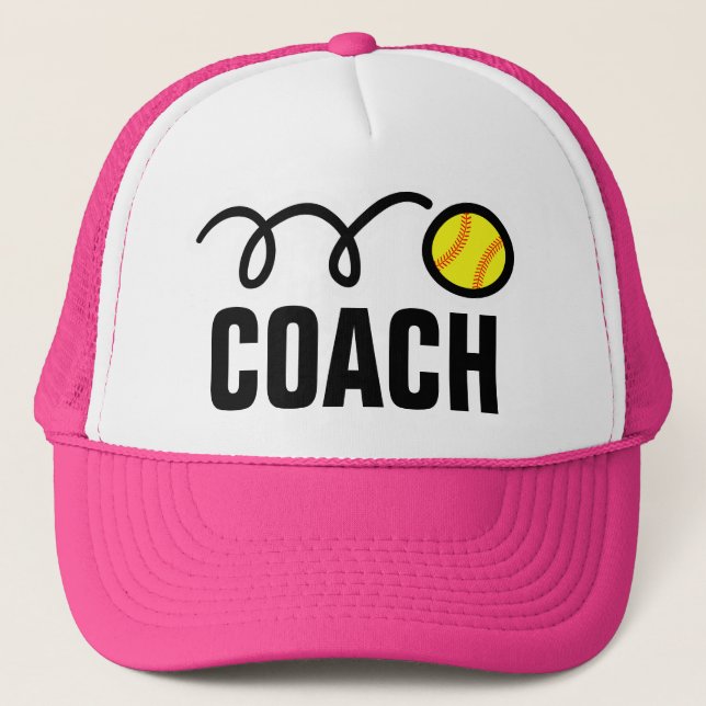 Women's softball coach hat / baseball cap (Front)