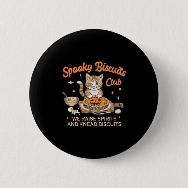 Womens Soky Biscuits Club Halloween Baking Bakery  6 Cm Round Badge (Front)