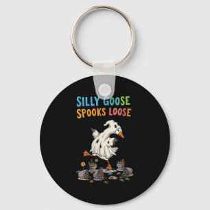 Womens Soky Goose Soks Loose Silly Duck Halloween Key Ring