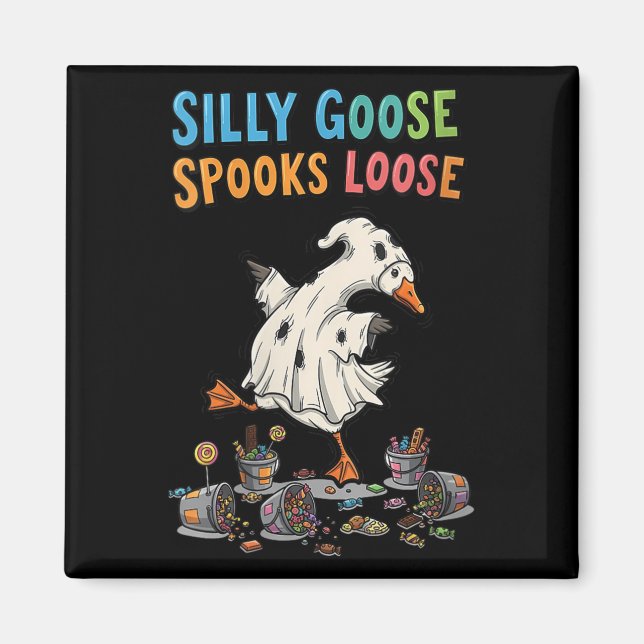 Womens Soky Goose Soks Loose Silly Duck Halloween  Magnet (Front)