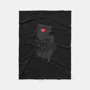 Womens Somebody In New Jersey Loves Me V-neck Fleece Blanket