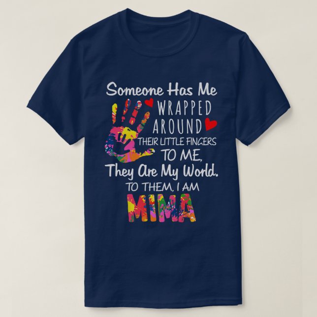 Womens Someone has me MiMaGrandma gift  T-Shirt (Design Front)