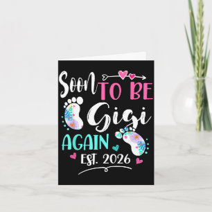 Womens soon to be gigi again 2026 mother's day card
