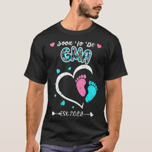 Womens Soon To Be Grandma Announce Gma 2022 New Gr T-Shirt
