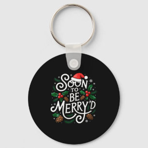 Womens Soon To Be Merry'd Christmas Engaged Fiance Key Ring