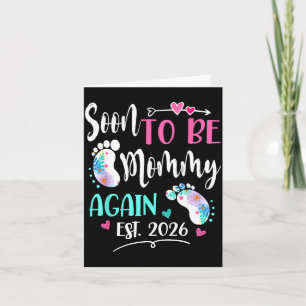 Womens soon to be mummy again 2026 mother's day card