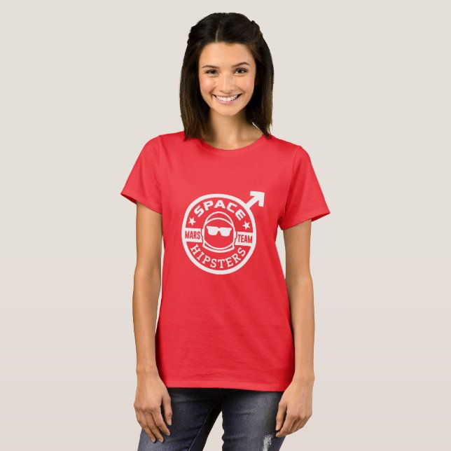 Women's Space Hipsters® Mars Team T-shirt (Front Full)