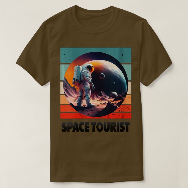 Womens Space ourist Outer Space Outer Space Astron T-Shirt (Design Front)