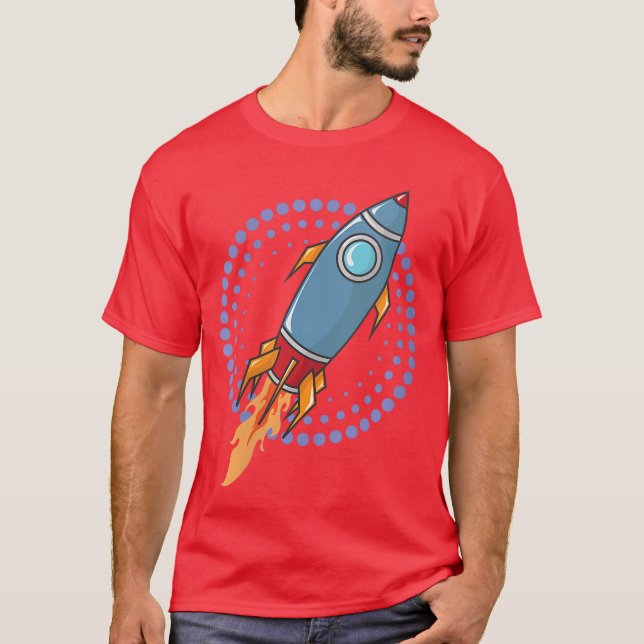 Womens Space Rocket Space Ship Comic Missile VNeck T-Shirt (Front)