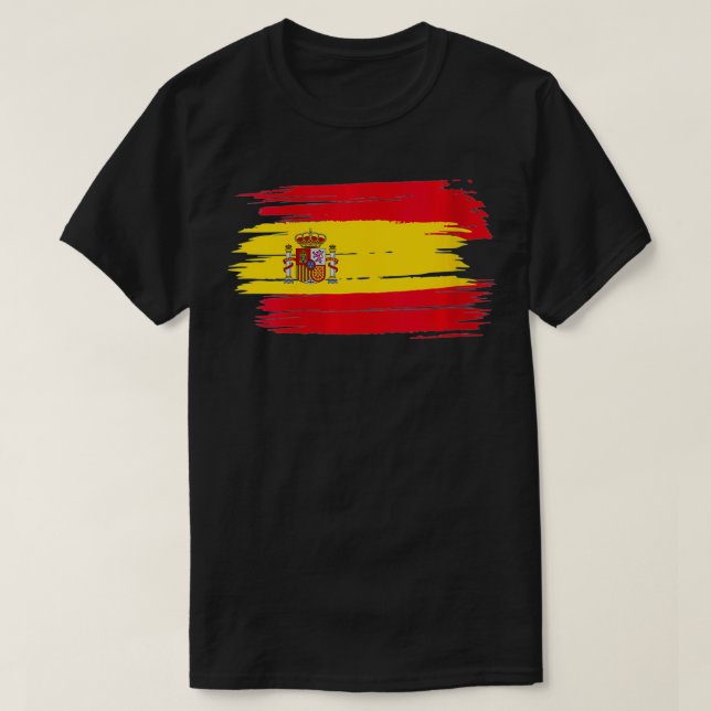 Womens Spain Spanish Barcelona Flag Madrid Country T-Shirt (Design Front)