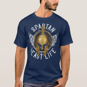 Womens Spartan Beast Life Sparta Workout Gym Gladi T-Shirt