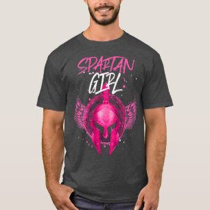 Womens Spartan Girl Helmet Sparta Woman Workout Gy T-Shirt
