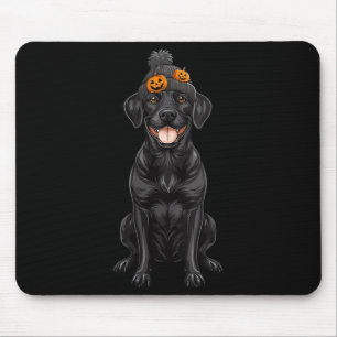 Womens Spooky Black Labrador Dog Funny Halloween Mouse Mat