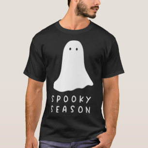 Womens Spooky Season Cute Halloween VNeck T-Shirt