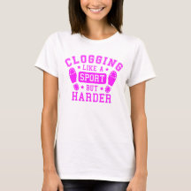 Womens Sport Themed Clogging Dance Pink