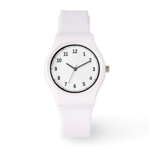Women's Sporty White Silicon Watch