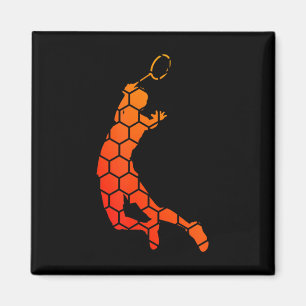 Womens Squash Shuttle Badminton Badminton Player Magnet