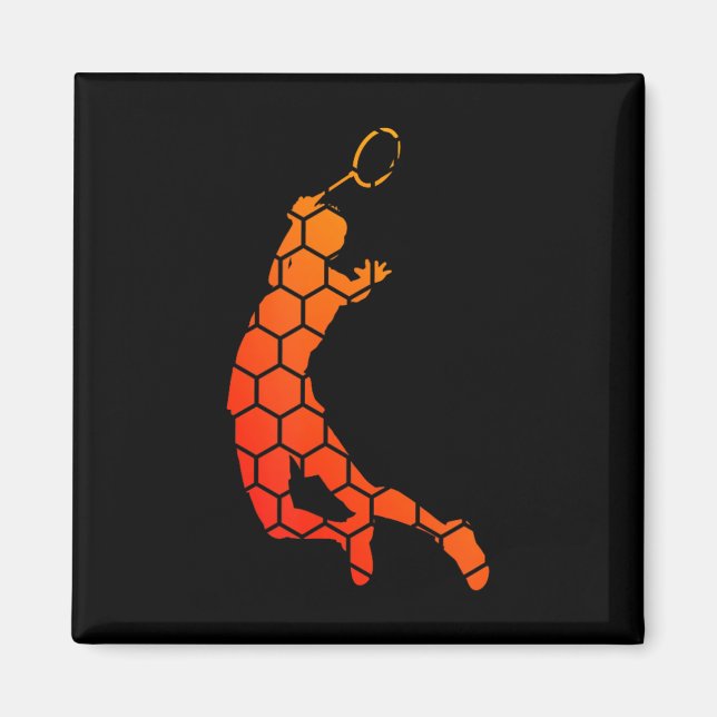 Womens Squash Shuttle Badminton Badminton Player  Magnet (Front)
