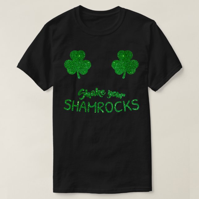 Womens St Patricks Day Girls Women Funny Irish Sha T-Shirt (Design Front)