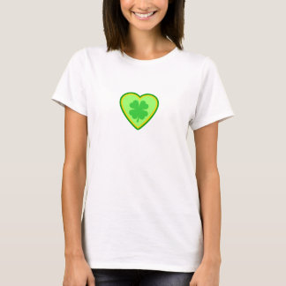 Women's St. Patrick's Day Heart T-Shirt