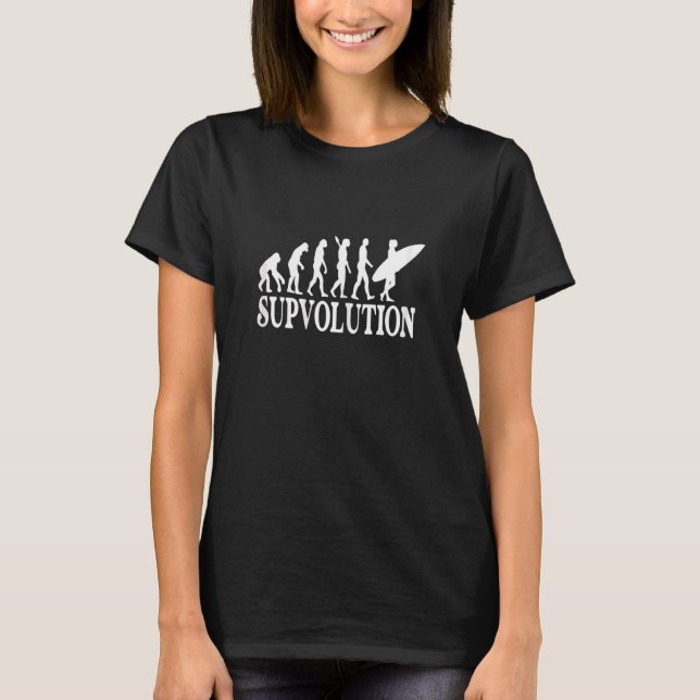 Womens Stand Up Paddle Sup Suvolution Water Sports T-Shirt (Front)