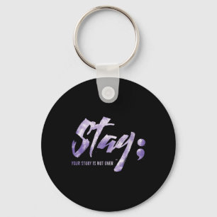 Womens Stay Your Story Is Not Over Mental Health S Key Ring