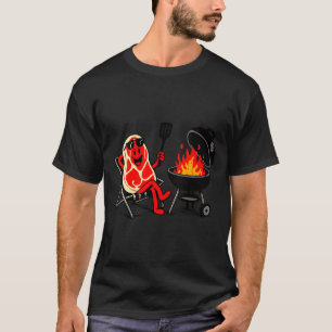 Women's steak dive funny cookout steak bbq T-Shirt