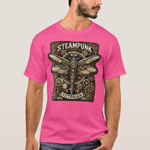 Womens Steampunk Dragonfly Victorian Art Mechanica T-Shirt