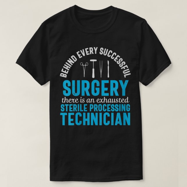 Womens Sterile Processing Technician Funny Ehauste T-Shirt (Design Front)