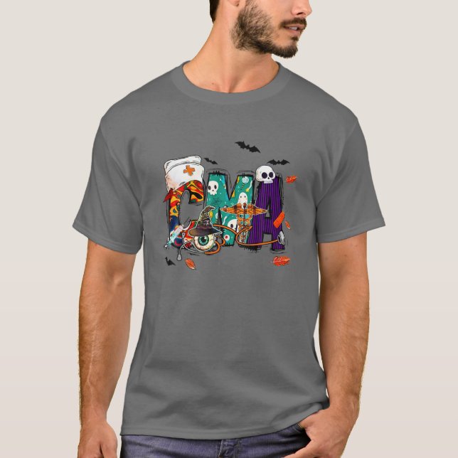 Womens Stethoscope CMA Medical Assistant Halloween T-Shirt (Front)