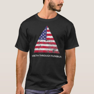 Womens STF US Flag for Fitness Yoga Calisthenics a T-Shirt