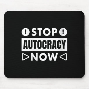 Womens Stop Autocracy Now Across The Usa V-neck Mouse Mat