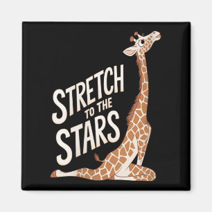 Womens Stretch Toward The Galaxy Sitive Yoga Giraf Magnet