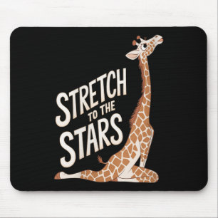 Womens Stretch Towards The Galaxy Sitive Yoga Gira Mouse Mat