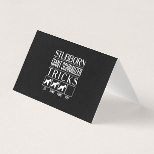 Womens Stubborn Giant Schnauzer Tricks, Funny