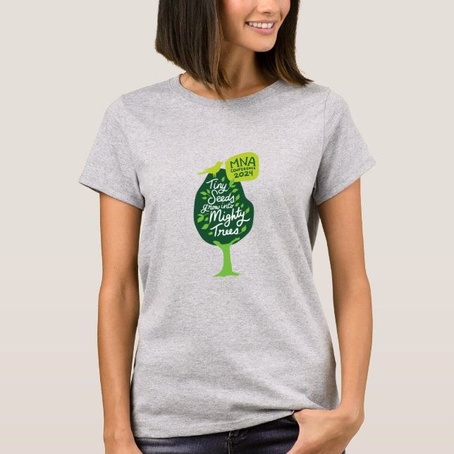 womens style grey tshirt (Front)