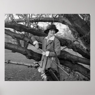 Women's Style in Golf Attire: early 1900s Poster