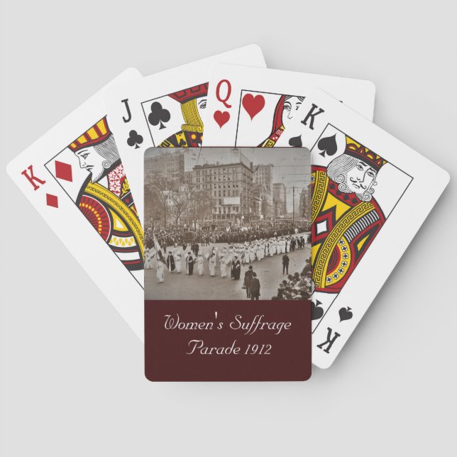 Women's Suffrage Parade 1912 Playing Cards (Back)