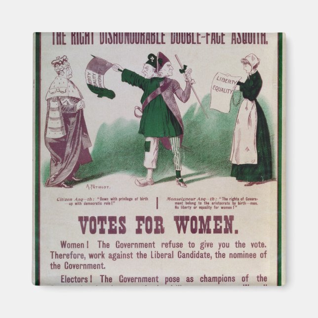 Women's Suffrage Poster Magnet (Front)