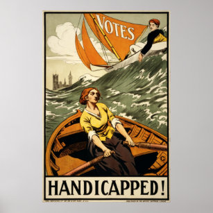 Women's Suffrage Propaganda Right to Vote Poster