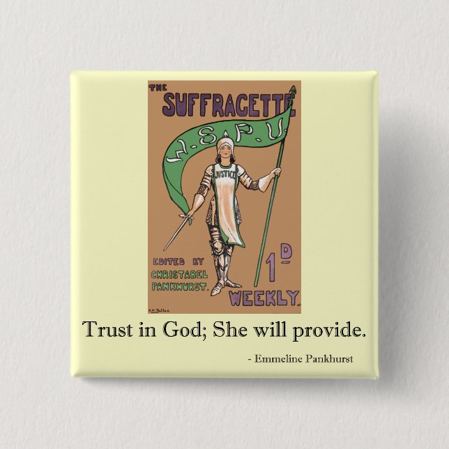 Women's Suffragette Badge (Front)