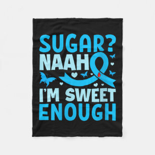 Womens Sugar_ Naah Im Sweet Enough V-neck Fleece Blanket