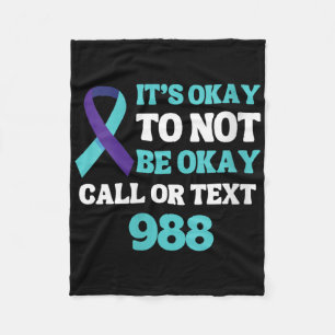 Womens Suicide Prevention 988 Hotline Shirt 988 Su Fleece Blanket