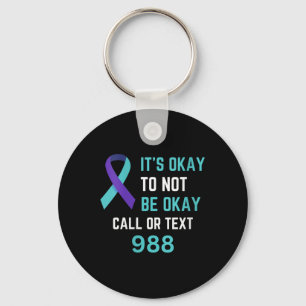 Womens Suicide Prevention 988 Hotline Shirt 988 Su Key Ring