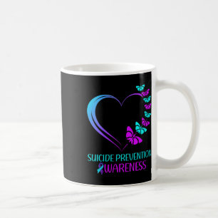 Womens Suicide Prevention Awareness Butterfly Hear Coffee Mug