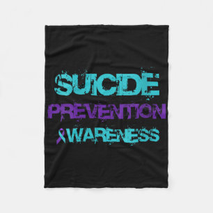 Womens Suicide Prevention Awareness Week V-neck Fleece Blanket