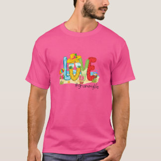 Womens Summer Love Grammylife  Grammy Love Beach V T-Shirt